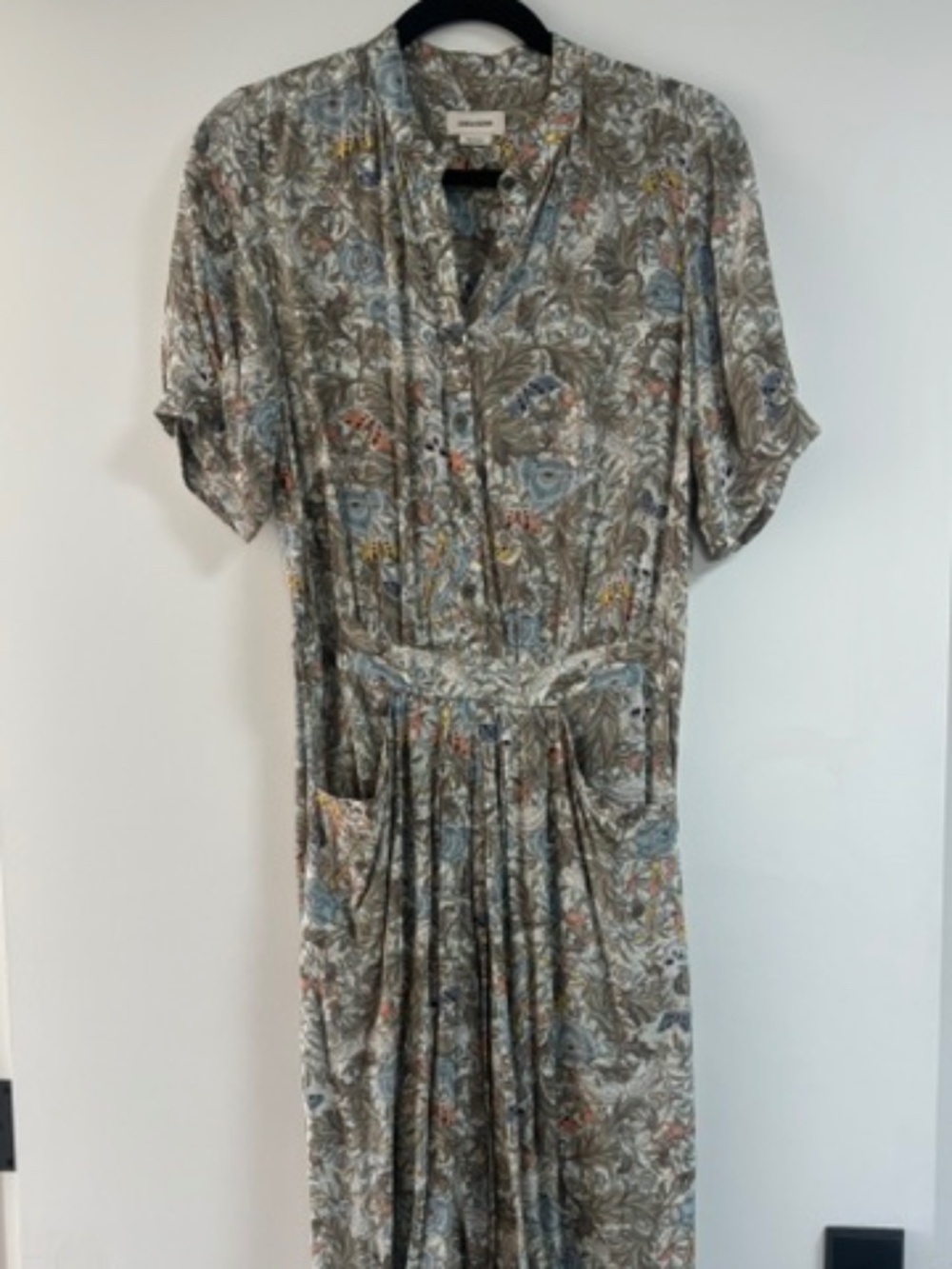 Zadig & Voltaire Rima British Flowers High-Low Dress